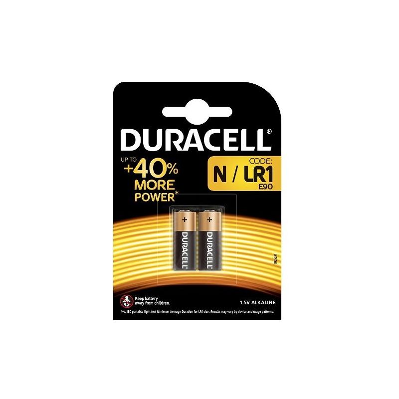 Pila duracell MN9100 LR1 1.5 v pack 2 pilas