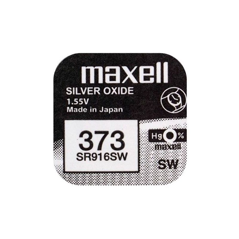 Pila maxell de boton oxido plata 373 SR916SW
