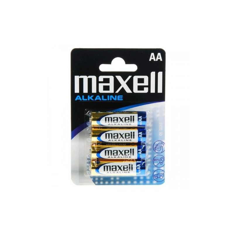 Maxell Pila Alcalina aa lr6 mxblr06blisterx4 15 v 1.5v lr6mn1500 pack 4 uds alkaline ace batería de un solo 163006 lr06 lr6aa mn1500 1.5