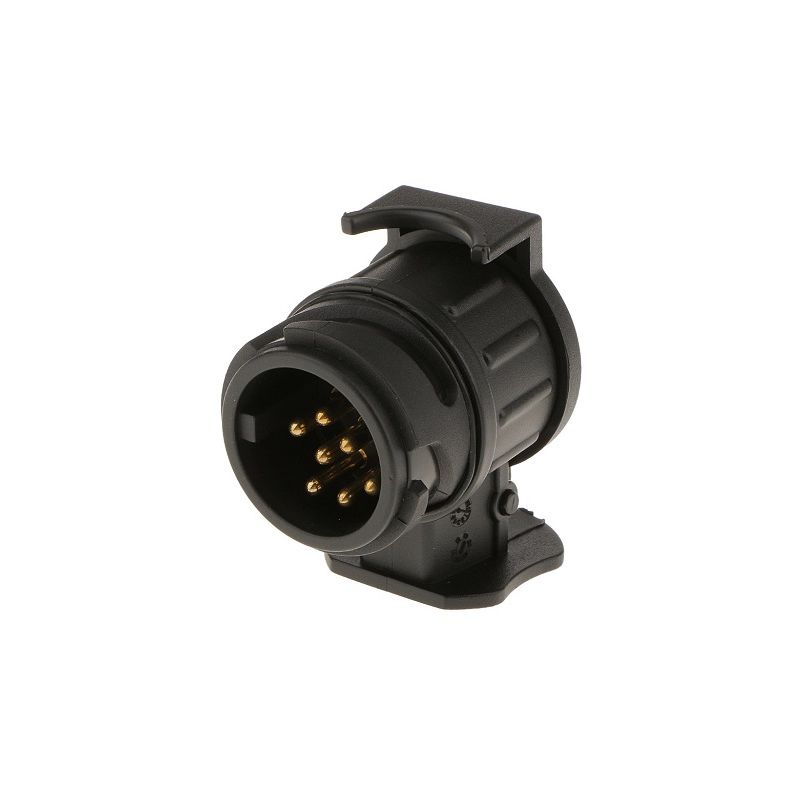 Adaptador de Remolque de 13 a 7 Pines 12V Negro distribuido por CABLEPELADO  ® 