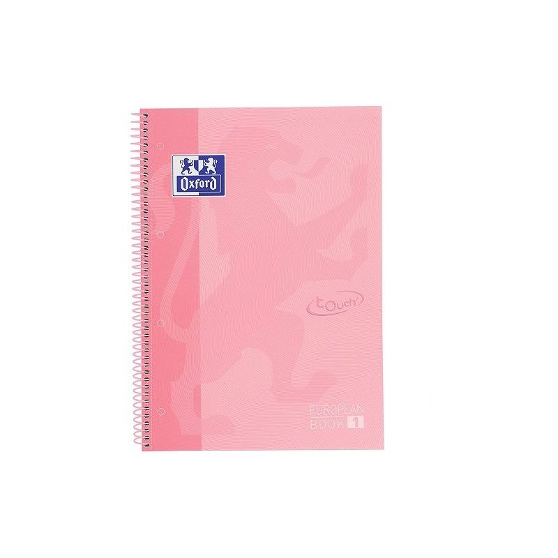 Cuaderno Oxford Microperforado A4 cuadricula - 80 Hojas Rosa claro