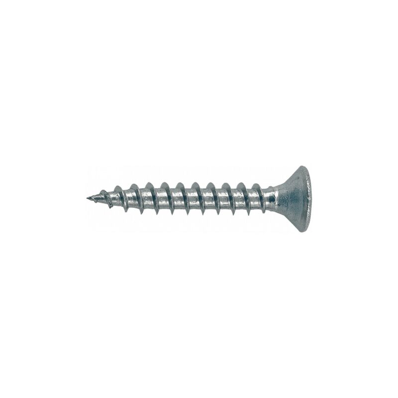 Tornillo madera aglomerado cabeza fresada acero (65 uds) 3x16 mm Gris