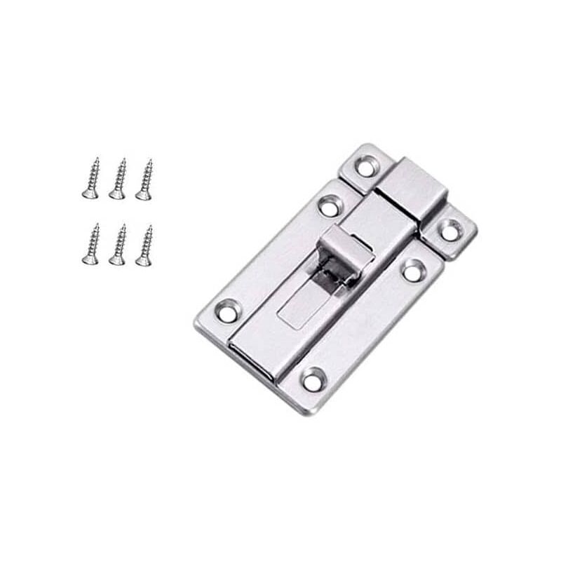 Aleación de zinc cerraduras de puerta corredera de madera Invisible  cerradura de puerta con 3 llaves muebles Hardware pestillo interior, para  ba?o