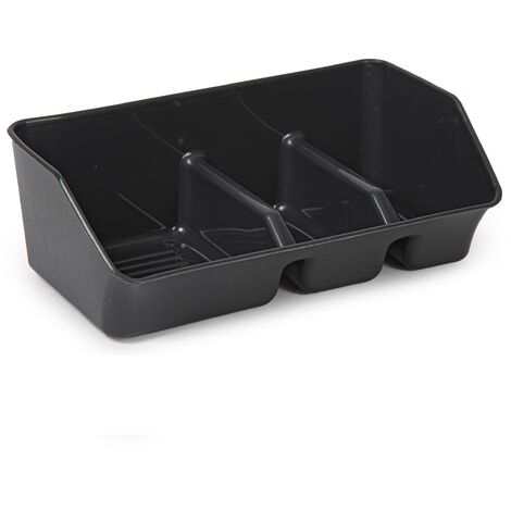 Organizador fregadero estropajero plastico  Negro (1/4)