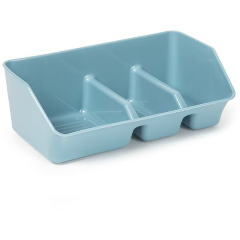 Organizador fregadero estropajero plastico Azul (1/4)
