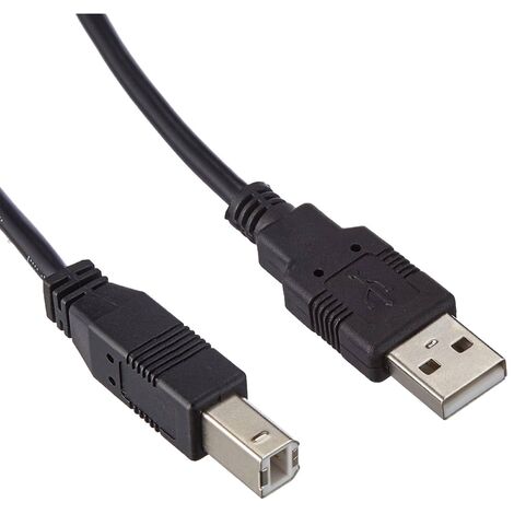 Cable USB 2.0 para impresora A/M-B/M 0.25 M Negro (1/4)