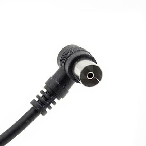 Cable Coaxial Antena TV 75 Ohms (1.5m/negro)