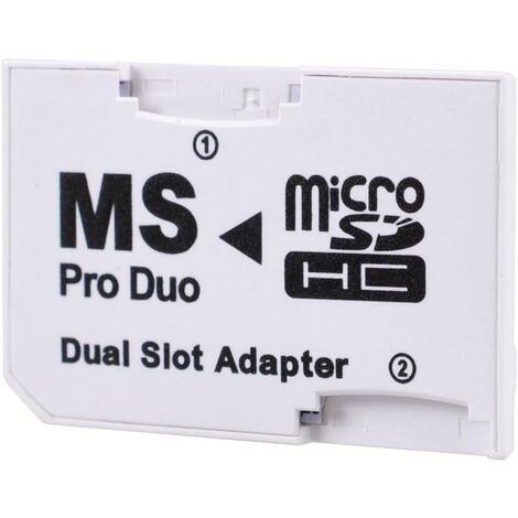 Adaptador micro SD a memory stick pro duo dual  Blanco (1/5)
