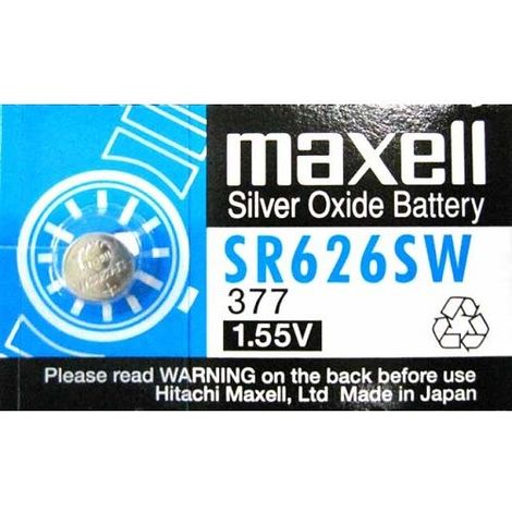 MAXELL Pila SR626sw Oxido de Plata 1.5v