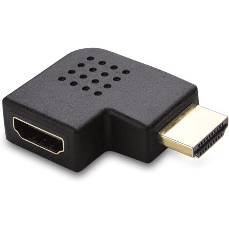 Adaptador HDMI acodado derecha 270 grados  Negro