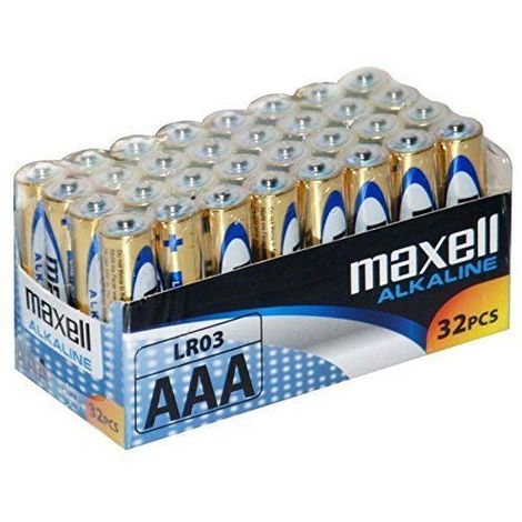 Caja 32 Pilas Maxell LR03 AAA