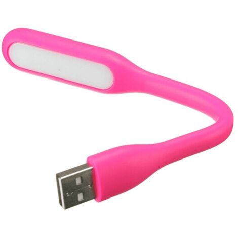 Lampara led flexible USB para portatil Rosa (1/4)