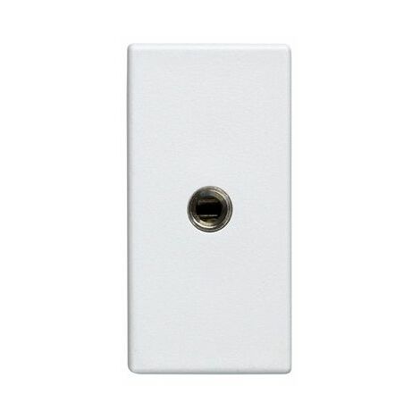 Conector mini jack 3.5mm medio elemento Simon 27 Play  Blanco