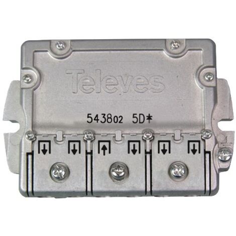 Repartidor distribuidor 5 direcciones 10/9.5 dB Gris (1/3)