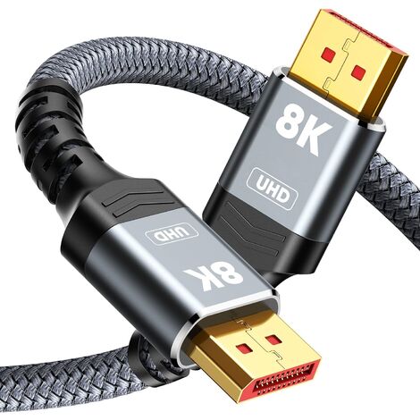 Cable DisplayPort 1.4 Macho 8K DP 1 M Negro (1/5)