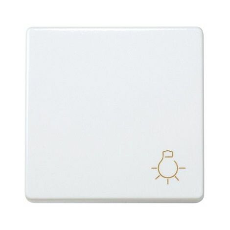 Pulsador simbolo luz ancho Simon 27 Play  Blanco