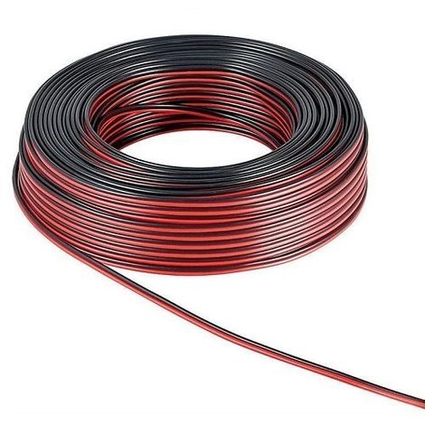MANAX® cable del altavoz 2 x 2,50 mm² 10 m rojo/negro Anillo 