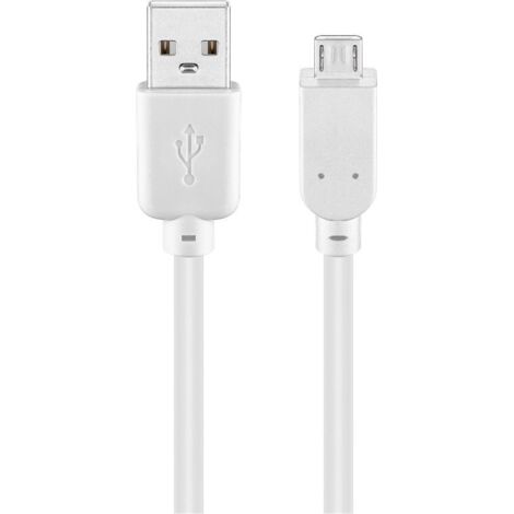 Cable Micro USB Carga y sincronizacion 5 M Blanco (1/5)
