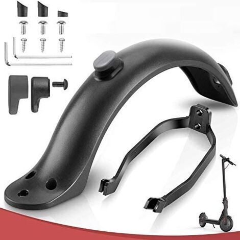 Guardabarros trasero compatible con Xiaomi con soporte Negro (1/5)