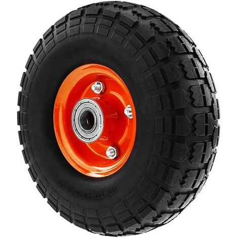 Rueda maciza de carretilla anti-pinchazos 100 Kg diametro 26  Negro