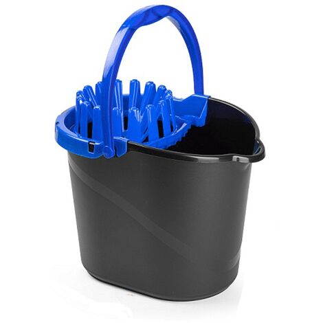 Cubo Fregona Escurrefacil menos esfuerzo para escurrir 14 Litros Azul (1/4)