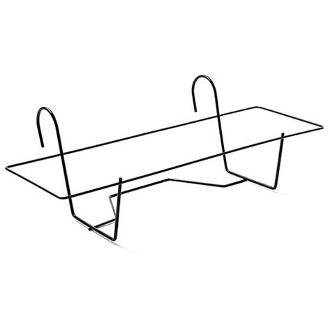 Soporte Metal para Jardinera de balcon 40 cm Negro