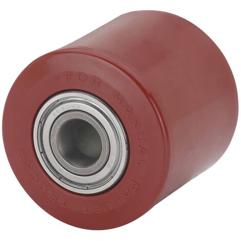 Rueda transpaleta rodillo poliuretano 82x70 mm 500 Kg  Rojo