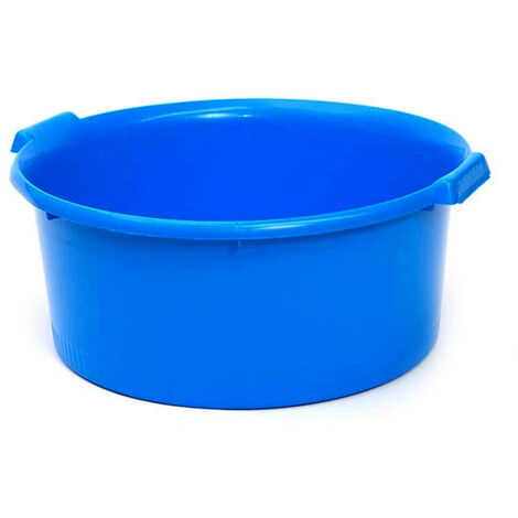 Barreño de plastico redondo con asas 12 Litros Azul (1/4)