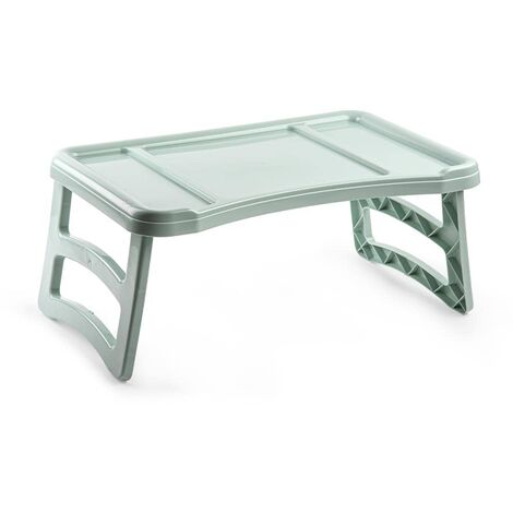 Bandeja con patas mesa plegable 51 x 33 cm Verde claro