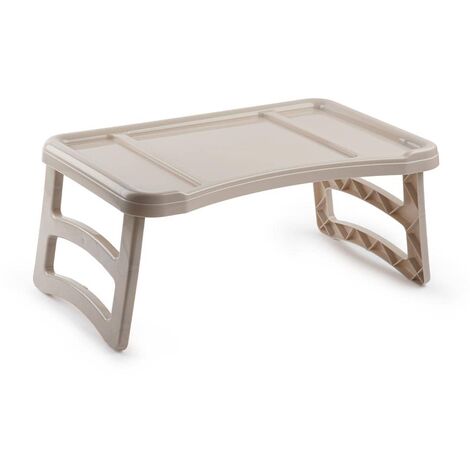 Bandeja con patas mesa plegable 51 x 33 cm  Beige