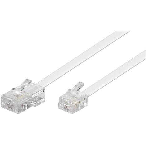 Cable telefonico RJ11 a RJ45 6 M Blanco (1/5)