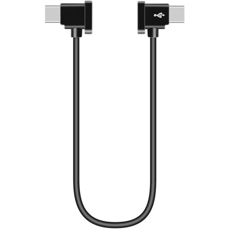 Cable de transferencia de datos USB C a USB C 15 cm Negro (1/4)