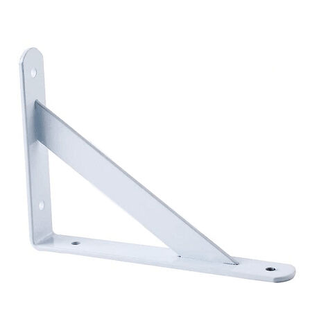 Escuadra reforzada para estanteria Metalica 400x280 mm Blanco