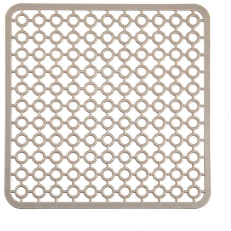 Salvaplatos para fregadero cuadrado 30 cm Beige