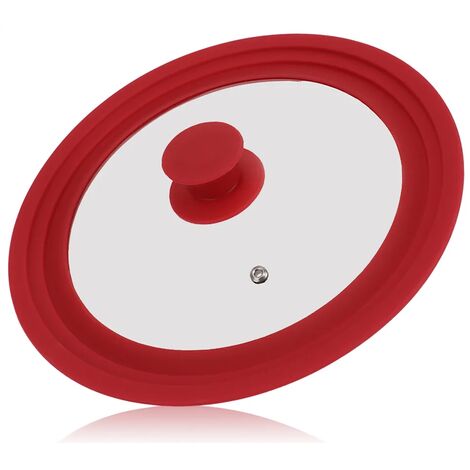Tapa para sartenes de 16 a 20 cm borde silicona  Transparente (1/2)