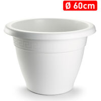 PLASTICFORTE maceta redonda 62x62x45,5cm blanca 1130501 , Maceta redonda 63 x 63 x 45 cm. 1130501Fabricada en plástico de alta calidadIncluye cenefa decorativaColor bla