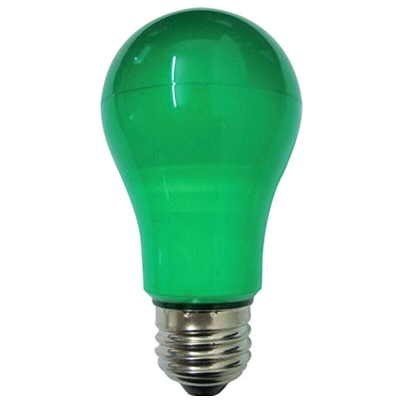 Duralamp LED 6W lámpara de caída color verde E27 LA55G