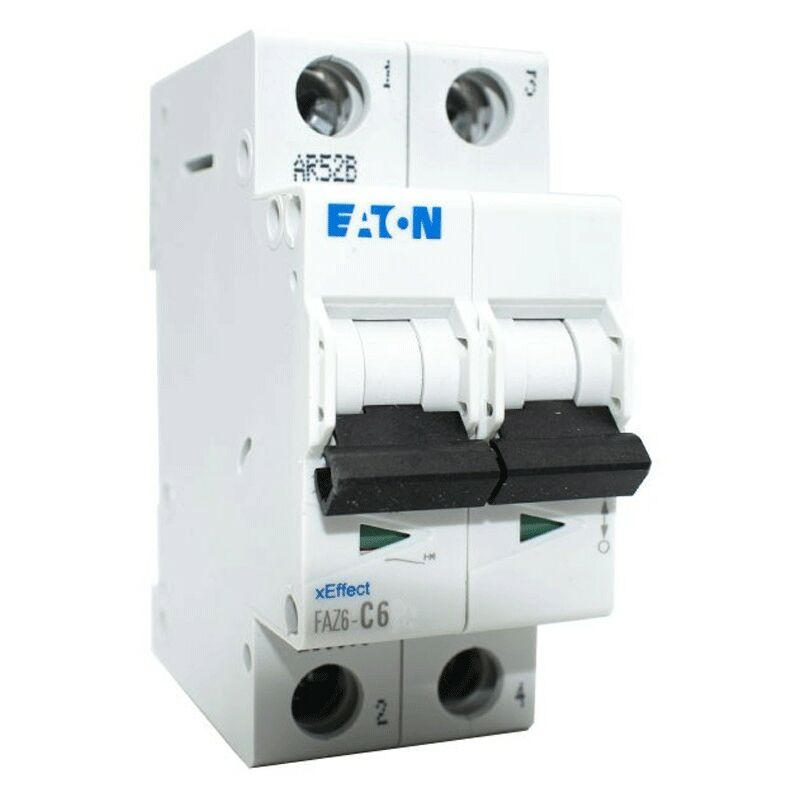 Interruptor automático magnetotérmico 2P Eaton 16A FAZ6 Curva C 