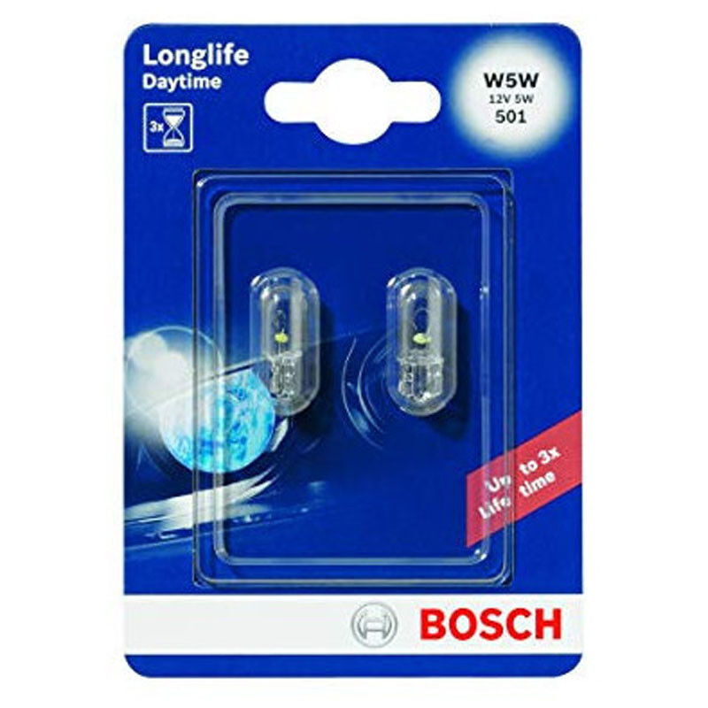 Bombillas para Coche Bosch W5W Longlife 2 piezas 1202