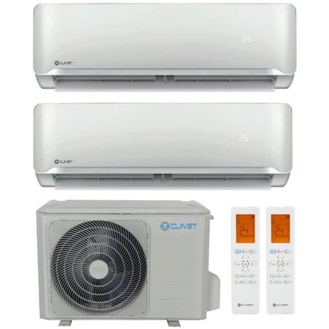 Aire acondicionado Doble Split Clivet Essential 2 inverter 2200+2200 frigorias R32