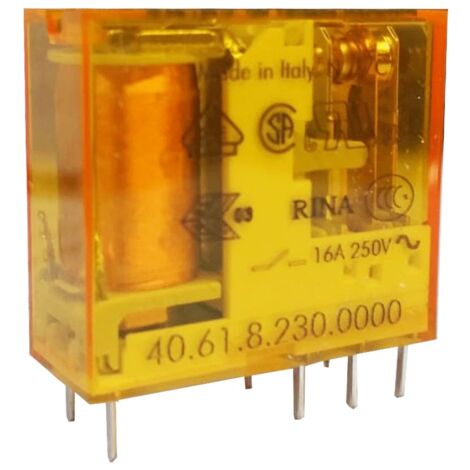 RELE FINDER 230Vac 1Cto Conmutado 16A/250Vac 40618230.0000