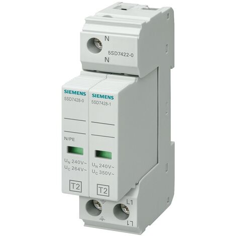 Descargador bipolar Siemens SPD 2P 40kA clase 2 5SD74220