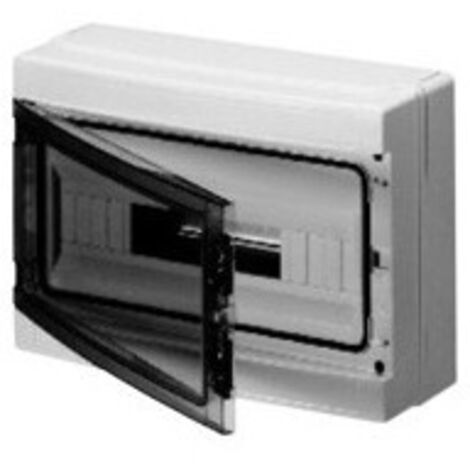 Centralita externa Gewiss IP65 18 módulos puerta ahumada GW40106