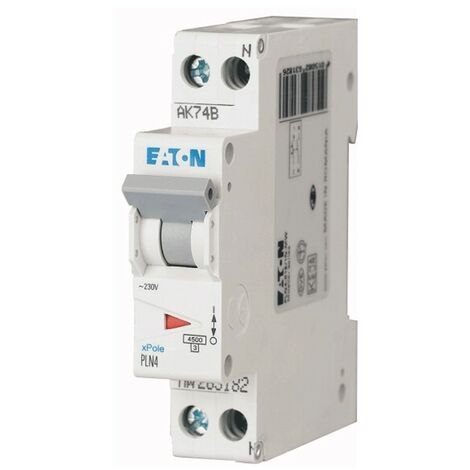 Interruptor de circuito-Eaton 16A 1P+N 4.5 KA 1 módulos 263192