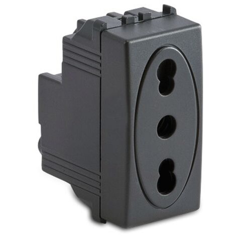 Master Modo 2P+E 16A toma de doble uso Gris 31159