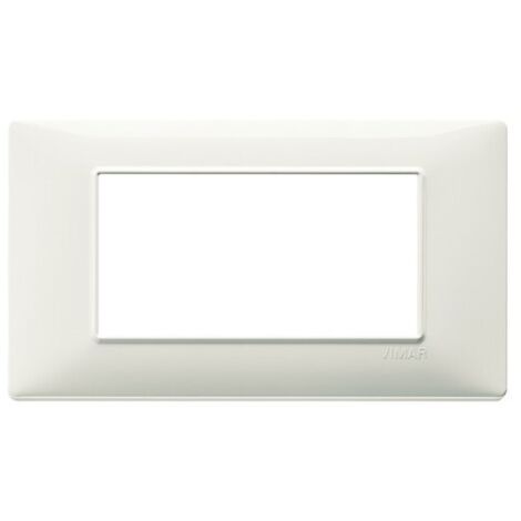 Vimar Plana placa 4 módulos color marfil 14654.02