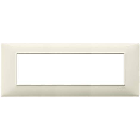 Vimar Plana placa 7 módulos de color beige 14657.03