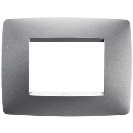 Placa Gewiss Chorus ONE 3P color titanio GW16103VT (1/2)