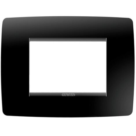 Placa Gewiss Chorus ONE 3P negro tóner GW16103TN