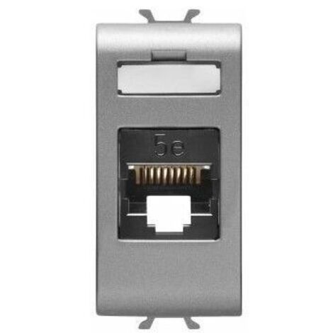 Gewiss Chorus toma de titanio RJ45 CAT 5E GW14421